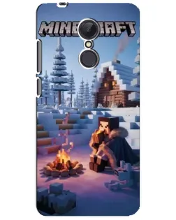 Чохол для Xiaomi Redmi 5 Plus з картинкою «Зимовий Minecraft»