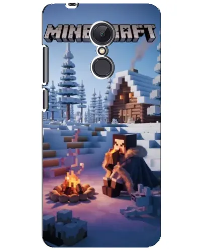 Чохол для Xiaomi Redmi 5 Plus з картинкою «Зимовий Minecraft»