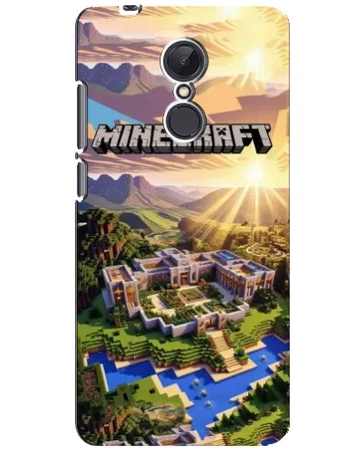 Чохол для Xiaomi Redmi 5 Plus з картинкою «Minecraft панорама»