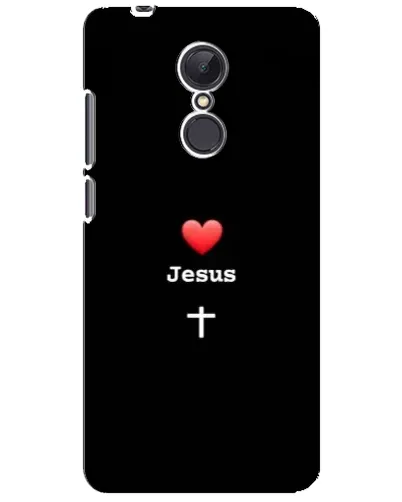 Чехол для Xiaomi Redmi 5 Plus с картинкой «Сердце - Jesus»