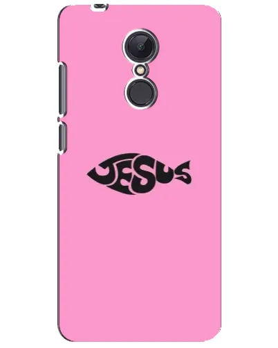 Чехол для Xiaomi Redmi 5 Plus с картинкой «Розовый символ  Jesus»