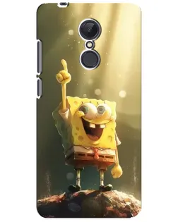 Чехол для Xiaomi Redmi 5 Plus с картинкой «Сияющий Спанч Боб»