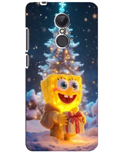 Чехол для Xiaomi Redmi 5 Plus с картинкой «Рождественский Спанч Боб»