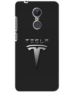 Чехол для Xiaomi Redmi 5 Plus с картинкой «Стальной логотип Tesla»