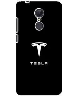 Чехол для Xiaomi Redmi 5 Plus с картинкой «Tesla White Logo»