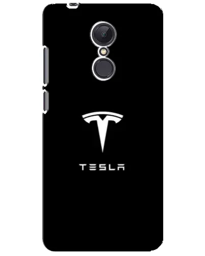 Чехол для Xiaomi Redmi 5 Plus с картинкой «Tesla White Logo»