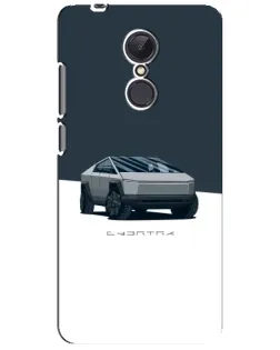 Чехол для Xiaomi Redmi 5 Plus с картинкой «Серебристый Cybertruck Tesla»