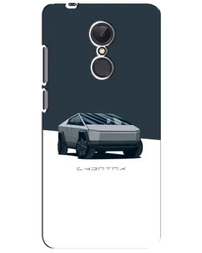 Чехол для Xiaomi Redmi 5 Plus с картинкой «Серебристый Cybertruck Tesla»