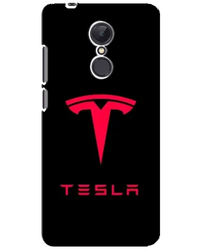 Чехол для Xiaomi Redmi 5 Plus с картинкой «Tesla Red Logo»
