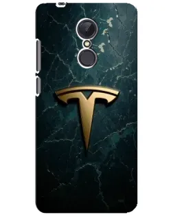 Чехол для Xiaomi Redmi 5 Plus с картинкой «Мраморная Tesla Gold»