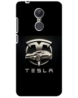Чехол для Xiaomi Redmi 5 Plus с картинкой «Tesla — серебристое авто»