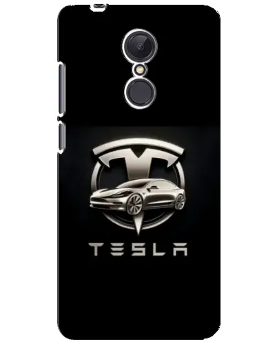 Чехол для Xiaomi Redmi 5 Plus с картинкой «Tesla — серебристое авто»