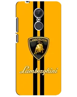 Чехол для Xiaomi Redmi 5 Plus с картинкой «Lamborghini Stripe желтый»