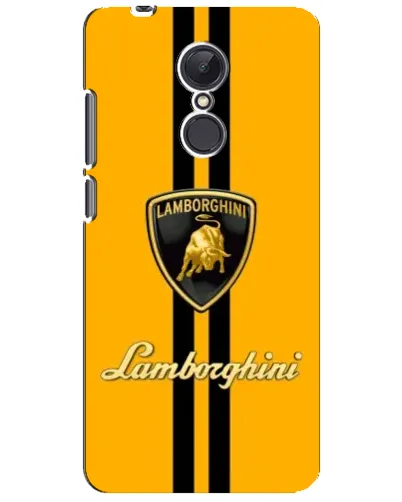 Чехол для Xiaomi Redmi 5 Plus с картинкой «Lamborghini Stripe желтый»