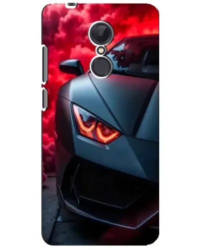 Чехол для Xiaomi Redmi 5 Plus с картинкой «Lamborghini красное сияние»