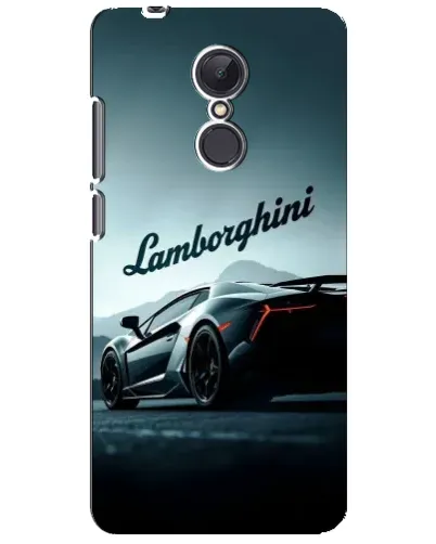 Чехол для Xiaomi Redmi 5 Plus с картинкой «Классическая надпись Lamborghini»