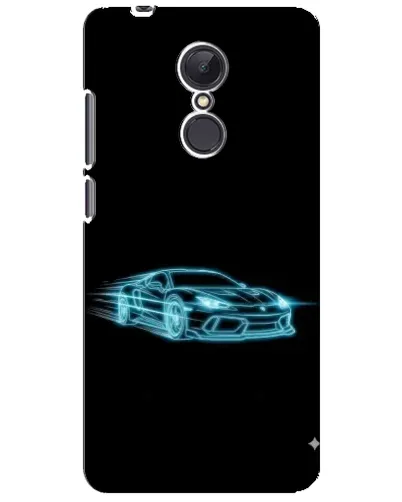 Чехол для Xiaomi Redmi 5 Plus с картинкой «Неоновый контур Lamborghini»