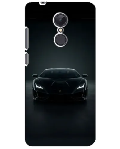 Чехол для Xiaomi Redmi 5 Plus с картинкой «Черный Lamborghini Aventador»
