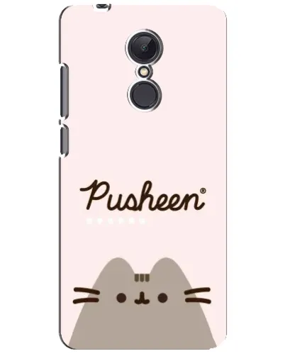 Чохол для Xiaomi Redmi 5 Plus з картинкою «Pusheen логотип»