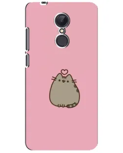 Чохол для Xiaomi Redmi 5 Plus з картинкою «Pusheen серце»