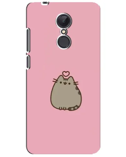 Чохол для Xiaomi Redmi 5 Plus з картинкою «Pusheen серце»