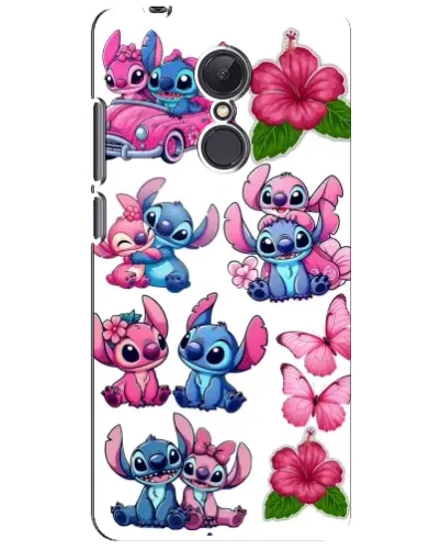 Чехол для Xiaomi Redmi 5 Plus с картинкой «Стикеры Stitch и Angel»
