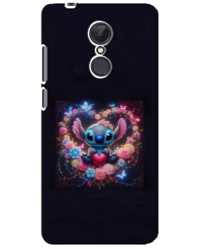 Чехол для Xiaomi Redmi 5 Plus с картинкой «Stitch в цветах»