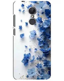 Чехол для Xiaomi Redmi 5 Plus с картинкой «Голубой цветочный каскад»