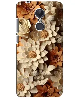 Чехол для Xiaomi Redmi 5 Plus с картинкой «Бежевый флористический декор»