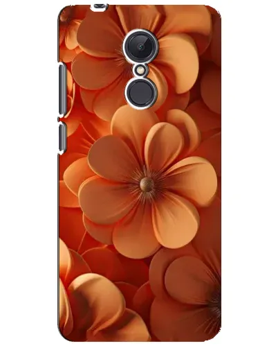 Чехол для Xiaomi Redmi 5 Plus с картинкой «Оранжевый макро цветок»