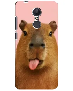 Чехол для Xiaomi Redmi 5 Plus с картинкой «Капибара с языком»