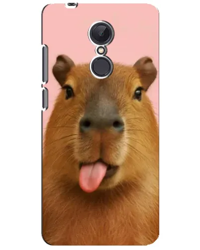 Чехол для Xiaomi Redmi 5 Plus с картинкой «Капибара с языком»