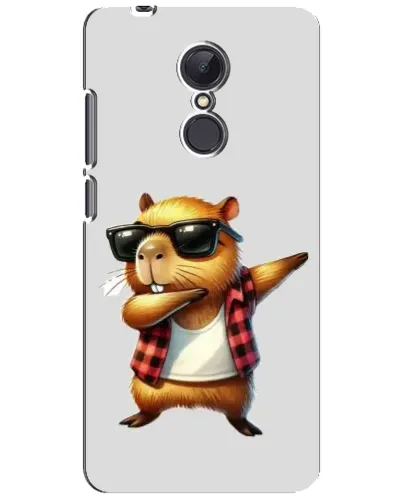 Чехол для Xiaomi Redmi 5 Plus с картинкой «Капибара рэпер даб»