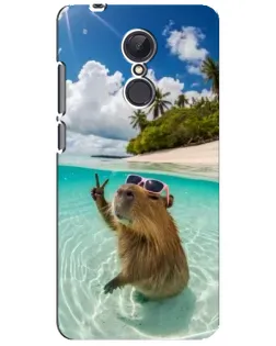 Чехол для Xiaomi Redmi 5 Plus с картинкой «Капибара на море»