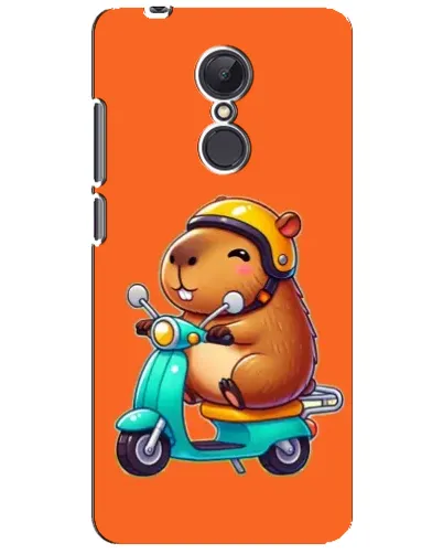 Чехол для Xiaomi Redmi 5 Plus с картинкой «Капибара на скутере»