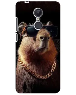 Чехол для Xiaomi Redmi 5 Plus с картинкой «Капибара золотая цепь»
