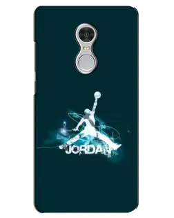 Чохол для Xiaomi Redmi 5 з картинкою «Jordan Blue Fire»