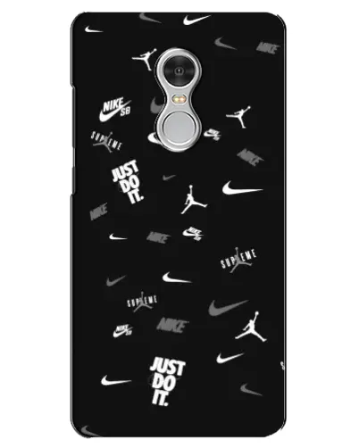 Чохол для Xiaomi Redmi 5 з картинкою «Nike Black Pattern»
