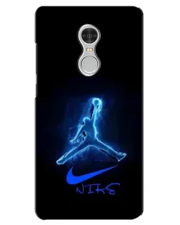 Чохол для Xiaomi Redmi 5 з картинкою «Jordan Neon Blue»