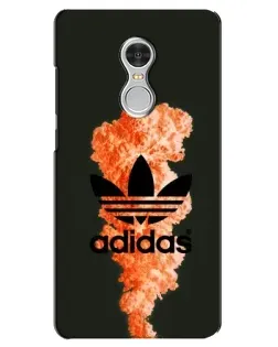 Чохол для Xiaomi Redmi 5 з картинкою «Помаранчевий дим Adidas»