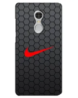 Чохол для Xiaomi Redmi 5 з картинкою «Nike — карбонова сітка»