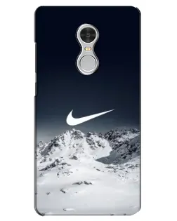 Чохол для Xiaomi Redmi 5 з картинкою «Nike — зимові гори»