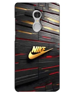 Чохол для Xiaomi Redmi 5 з картинкою «Золотий Nike на металі»
