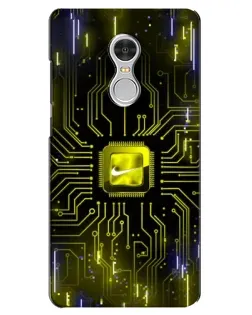 Чохол для Xiaomi Redmi 5 з картинкою «Nike — золота іскра»