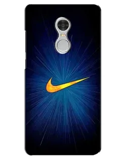 Чехол для Xiaomi Redmi 5 с картинкой «Синий пульс Nike»