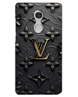 Чохол для Xiaomi Redmi 5 з картинкою «Шкіряна текстура LV»