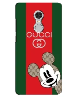 Чохол для Xiaomi Redmi 5 з картинкою «Gucci — смуги та Міккі»