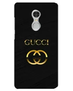 Чохол для Xiaomi Redmi 5 з картинкою «Золотий логотип Gucci»