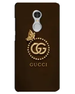 Чохол для Xiaomi Redmi 5 з картинкою «Gucci — золотий метелик»