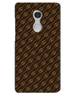 Чохол для Xiaomi Redmi 5 з картинкою «Gucci — золоті діагоналі»